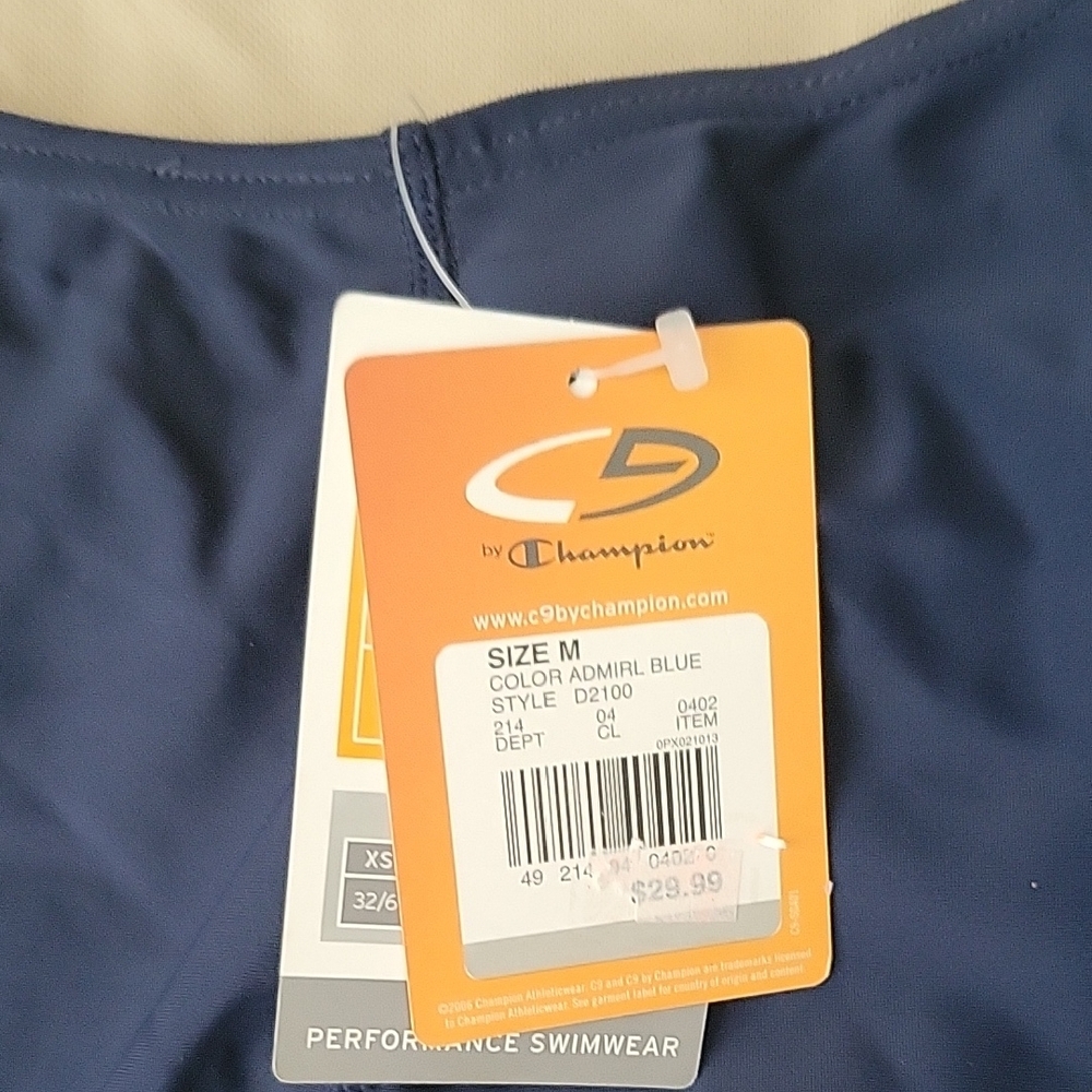 Champion Navy Performance Swimwear - Picture 3 of 3